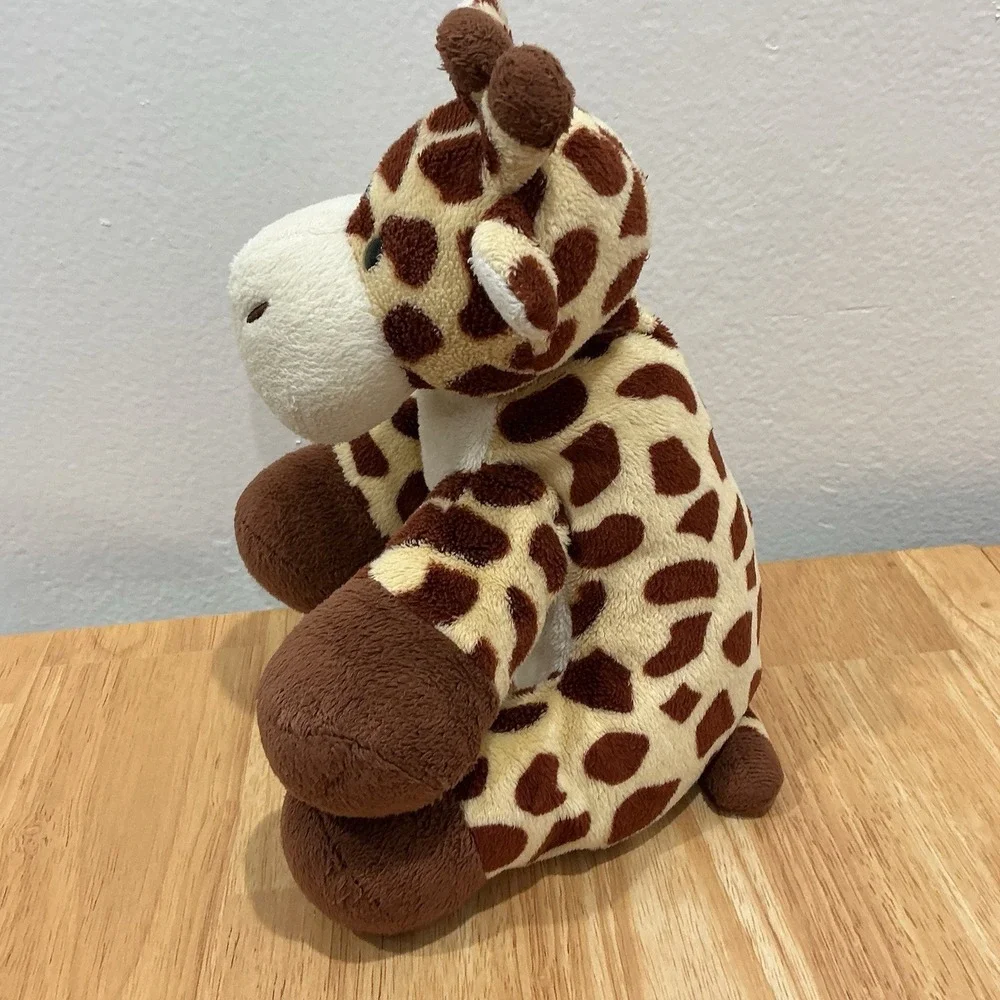 Ty Pluffies‎ Giraffe Plush Tiptop Beanie 2009 Stuffed Animal Brown Floppy